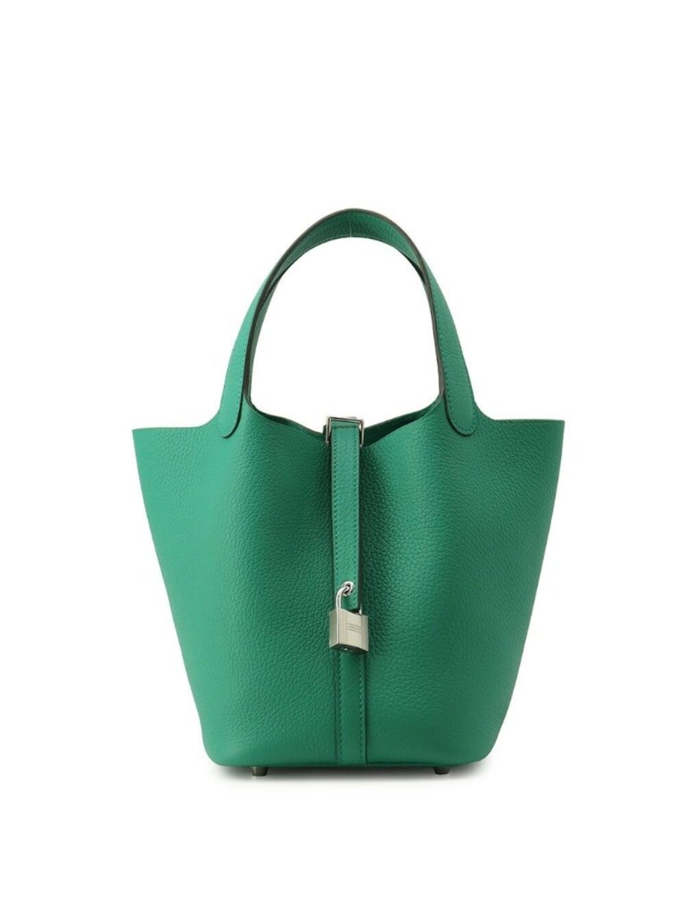 Hermes Handbag Picotin Lock PM Vert Vertigo Silver Taurillon Clemence